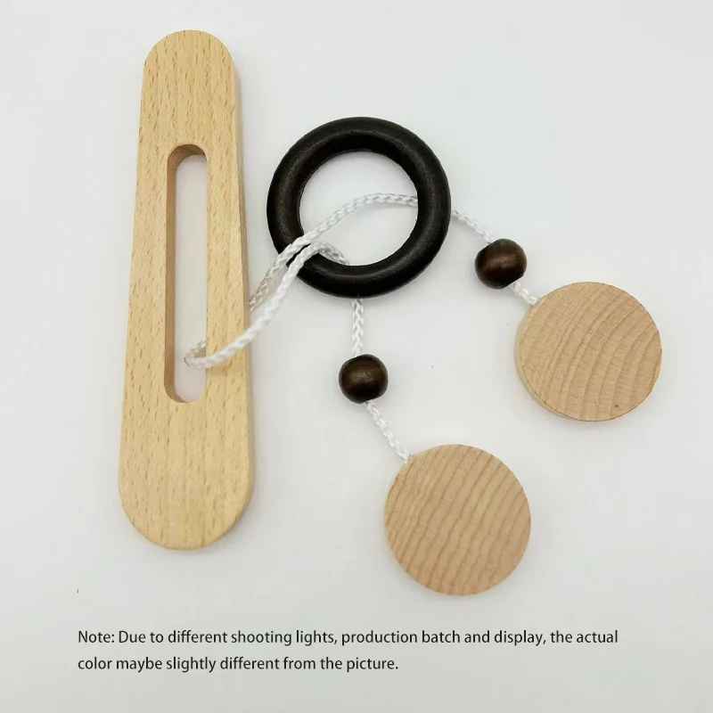 Wooden Ring Escape Puzzle – Classic Brain Teaser Intelligence Toy