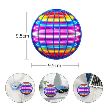 Hand-Controlled Flying Orb Ball – LED Mini Drone Toy