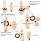 Wooden Ring Escape Puzzle – Classic Brain Teaser Intelligence Toy