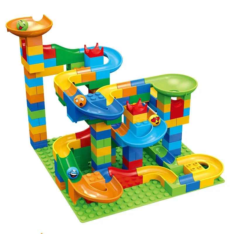 DIY Marble Run Building Blocks – Educational Construction Toy for Kids