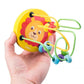 Wooden Bead Roller Coaster – Preschool Learning Maze Toy for Kids