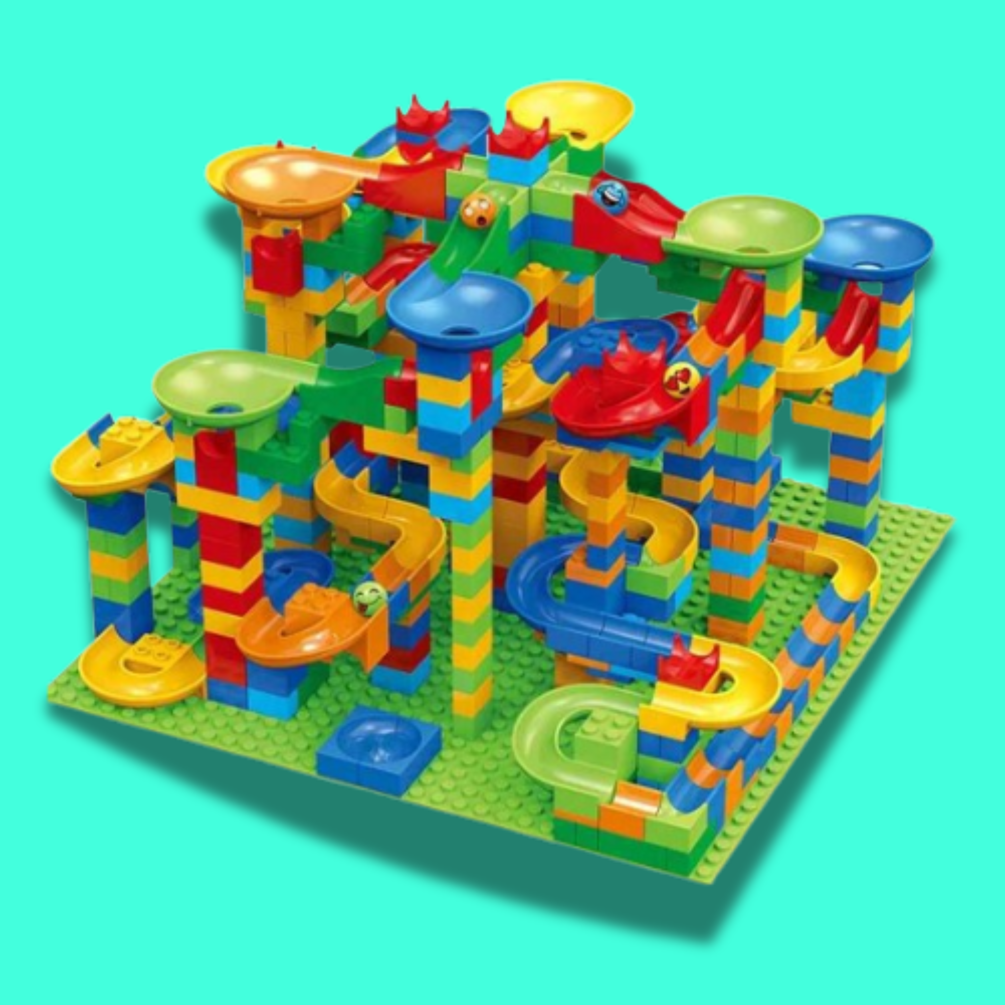 DIY Marble Run Building Blocks – Educational Construction Toy for Kids