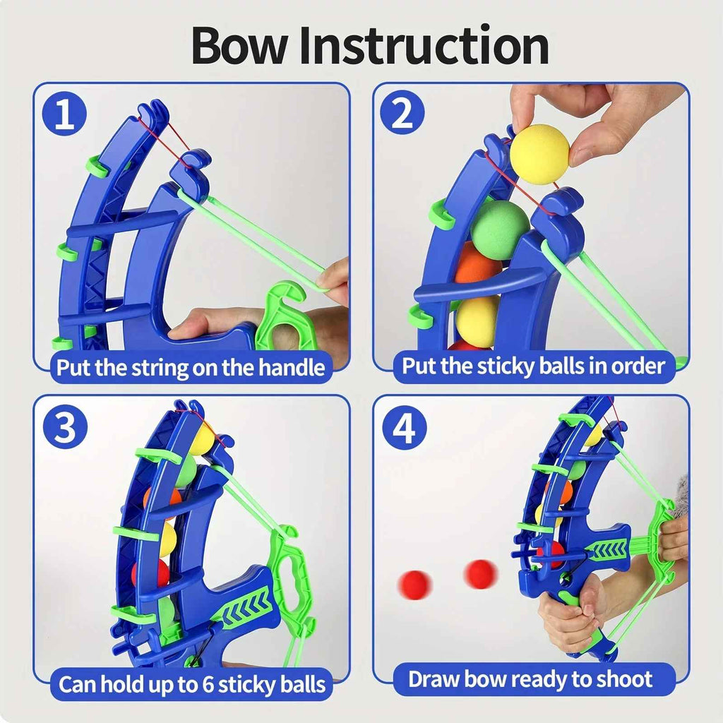 Kids Foam Bow and Arrow Set – Safe Indoor & Outdoor Shooting Game
