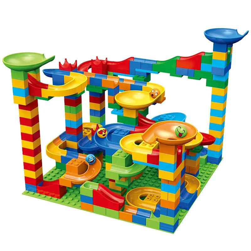 DIY Marble Run Building Blocks – Educational Construction Toy for Kids