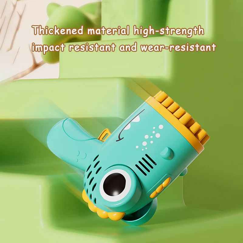 Dinosaur Electric Bubble Gun – 40-Hole Bubble Machine for Kids