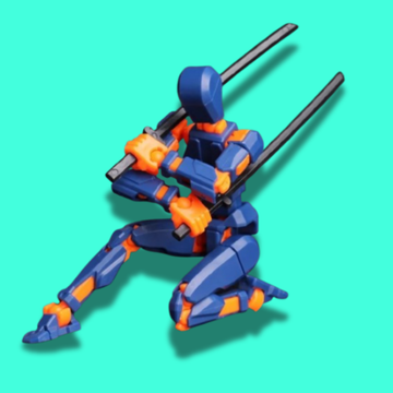 Multi-Jointed Poseable Robot Mannequin Action Figure