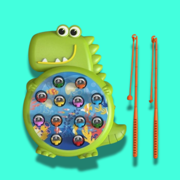 Dinosaur Magnetic Fishing Toy – Montessori Educational Game for Kids