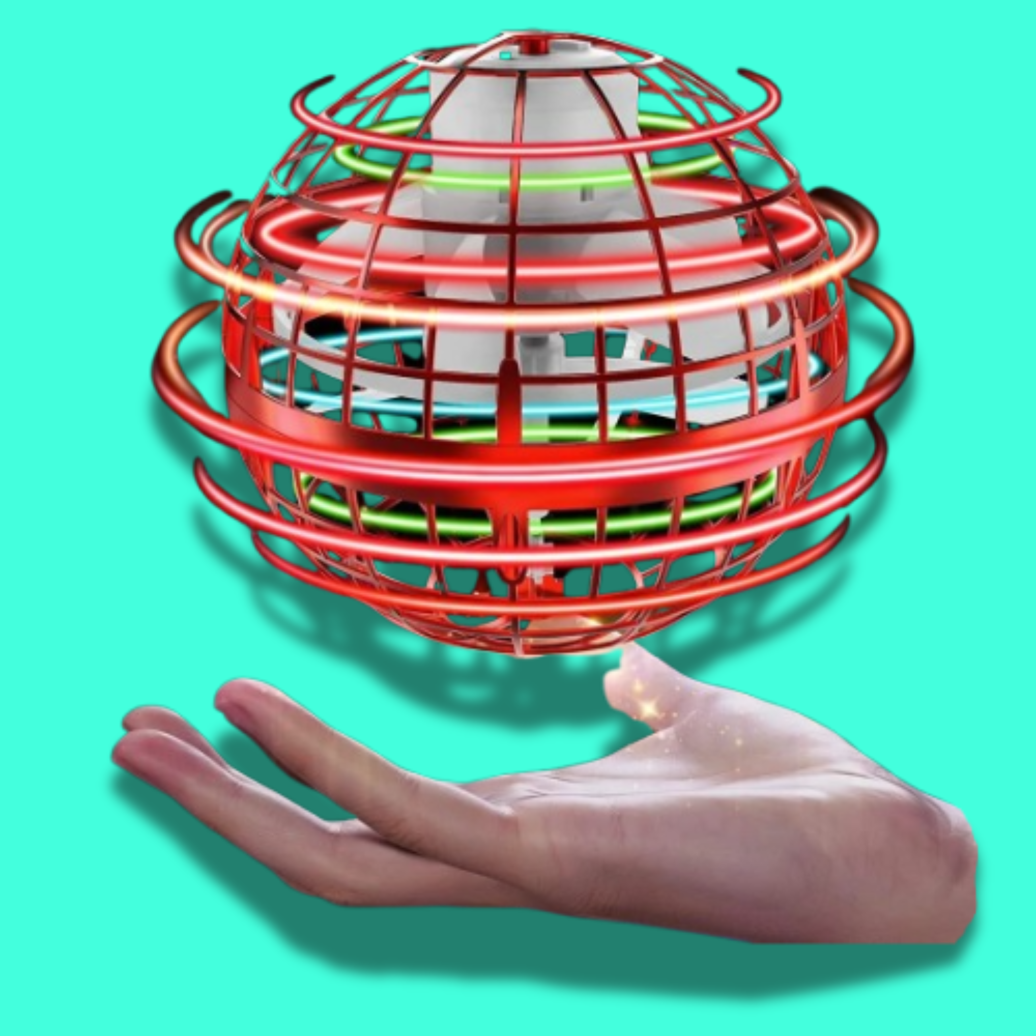 Hand-Controlled Flying Orb Ball – LED Mini Drone Toy