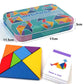 3D Wooden Animal Tangram Puzzle – Montessori Educational Toy for Kids