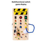 Montessori Wooden Busy Board with LED – Early Learning Toy for Kids