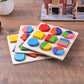 Wooden Geometric Shape Sorting Puzzle – Montessori Educational Toy