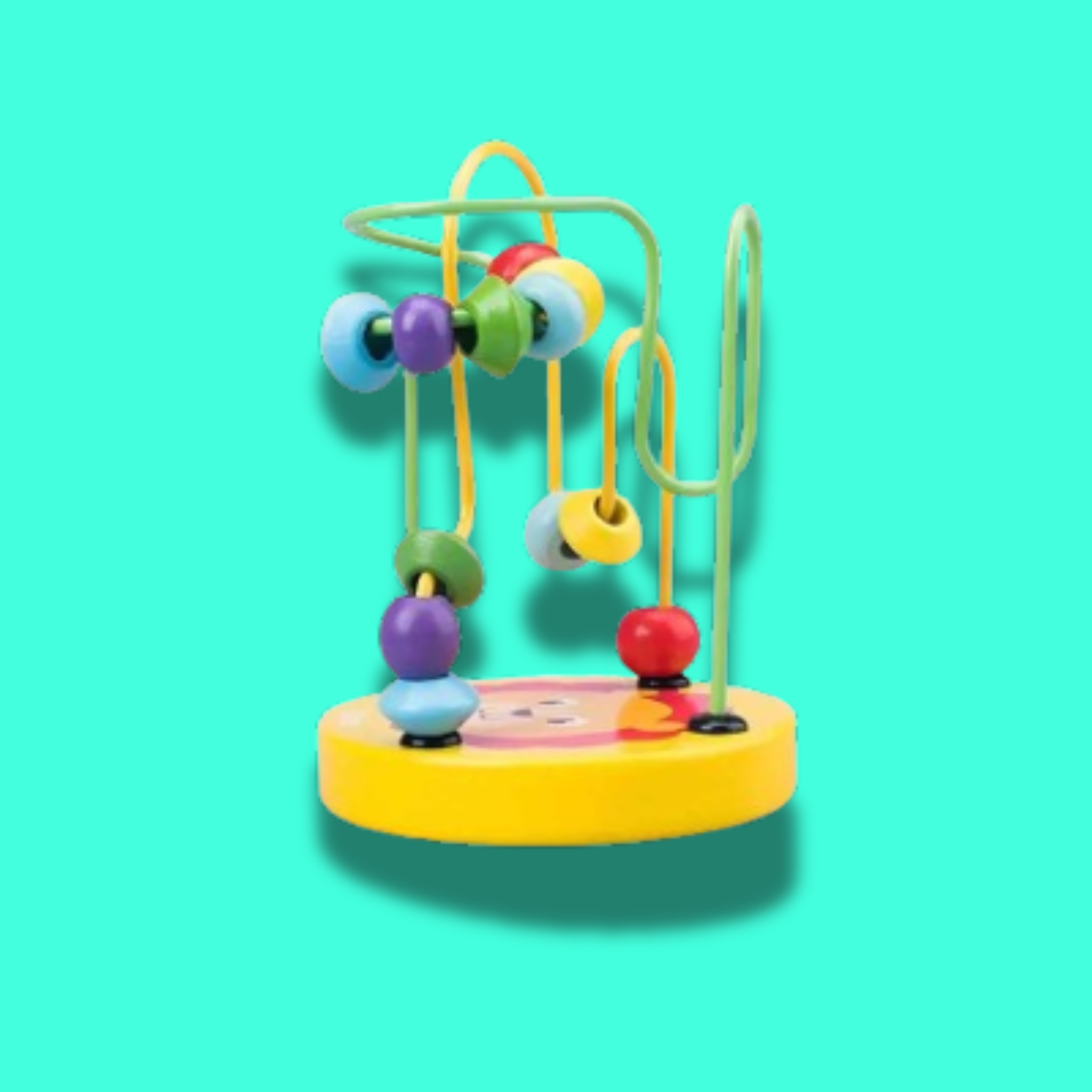 Wooden Bead Roller Coaster – Preschool Learning Maze Toy for Kids