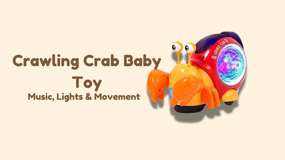 Musical Cubbies Crawling Crab Baby Toy – Musical Light-Up Interactive Toy for Toddlers ...