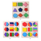 Wooden Geometric Shape Sorting Puzzle – Montessori Educational Toy