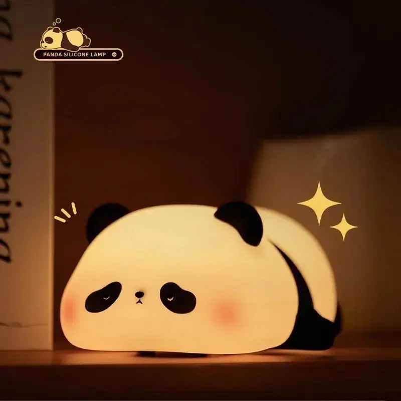 Panda LED Night Light – Touch Sensor Silicone Lamp for Kids Room
