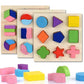 Wooden Geometric Shape Sorting Puzzle – Montessori Educational Toy
