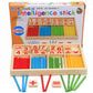 Wooden Counting Sticks Math Set – Montessori Learning Toy for Kids