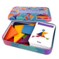 3D Wooden Animal Tangram Puzzle – Montessori Educational Toy for Kids