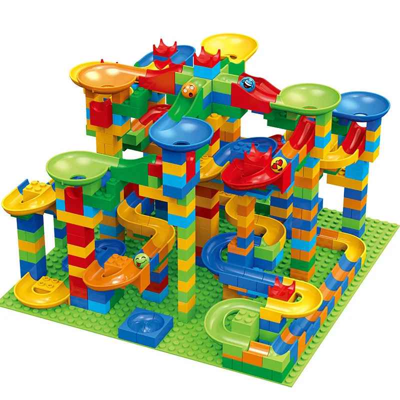 DIY Marble Run Building Blocks – Educational Construction Toy for Kids