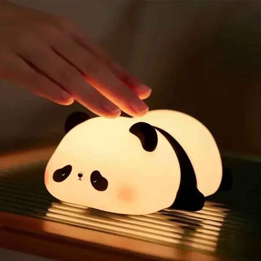 Panda LED Night Light – Touch Sensor Silicone Lamp for Kids Room