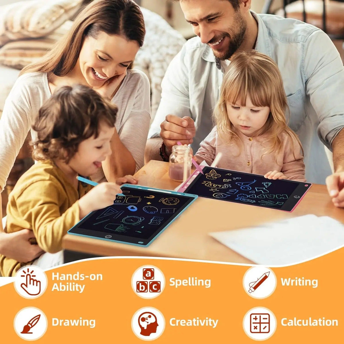 LCD Writing & Drawing Tablet – Fun Educational Toy for Kids