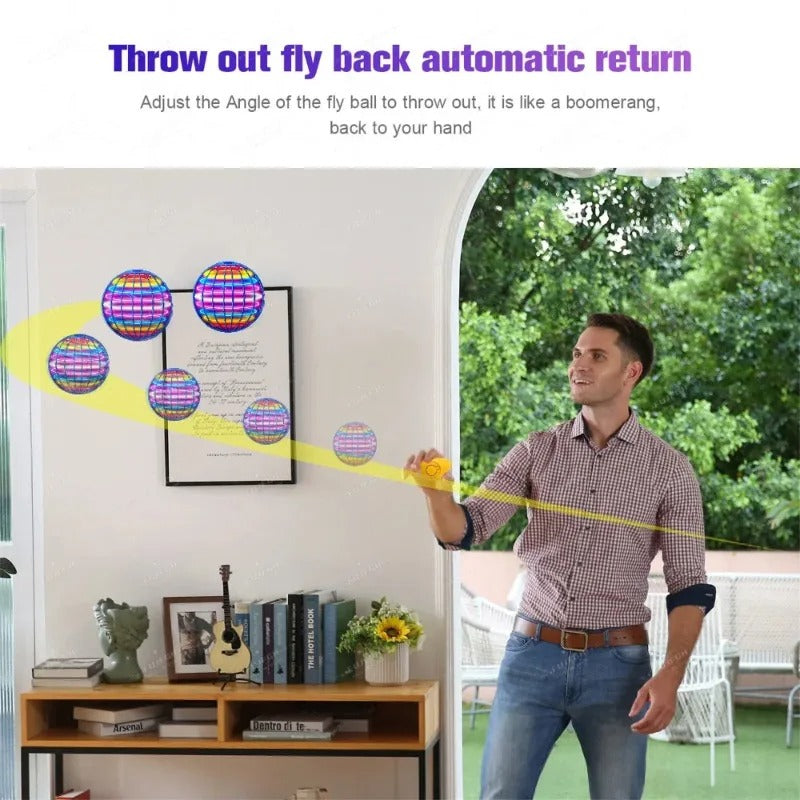 Hand-Controlled Flying Orb Ball – LED Mini Drone Toy