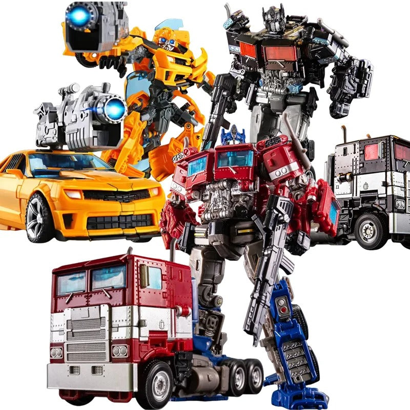 Transforming Robot Car Action Figure with LED Lights – 18cm