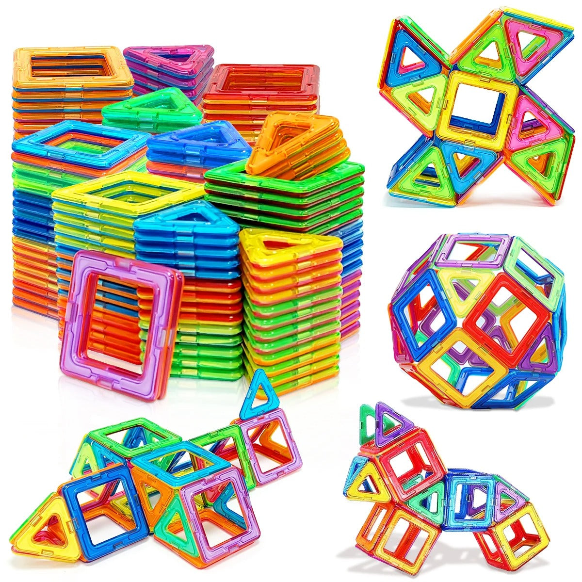 Magnetic Building Blocks STEM Toy – DIY Construction Set for Kids