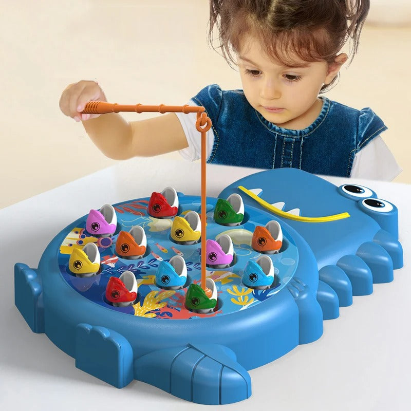 Dinosaur Magnetic Fishing Toy – Montessori Educational Game for Kids