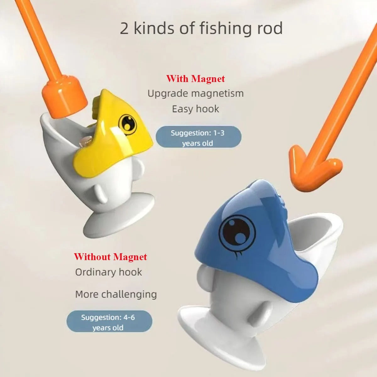 Dinosaur Magnetic Fishing Toy – Montessori Educational Game for Kids