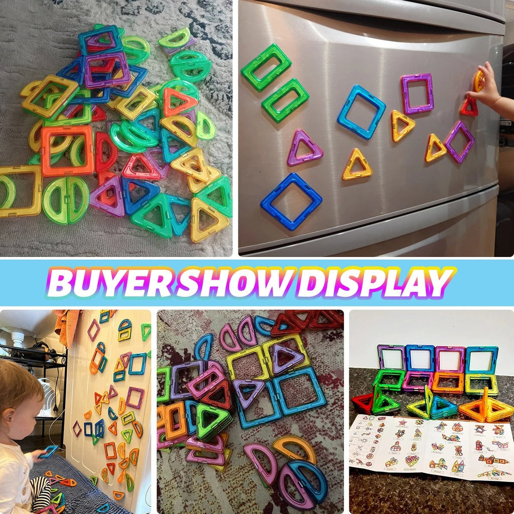 Magnetic Building Blocks STEM Toy – DIY Construction Set for Kids