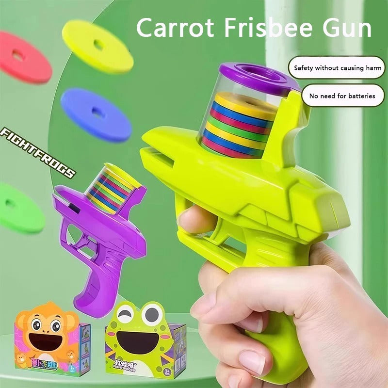 Kids Flying Disc Launcher Gun – Safe Outdoor Play Toy