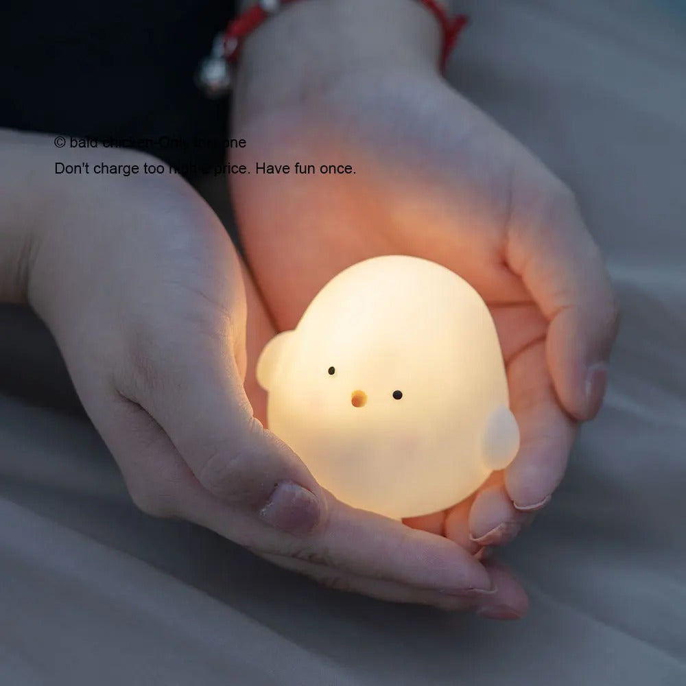 Cute Chick LED Night Light – Warm Glow Sleep Toy for Kids