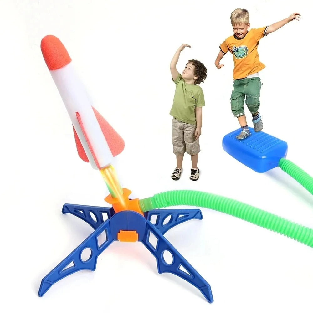 Kids Foot Pump Rocket Launcher – Outdoor Jump & Launch Toy