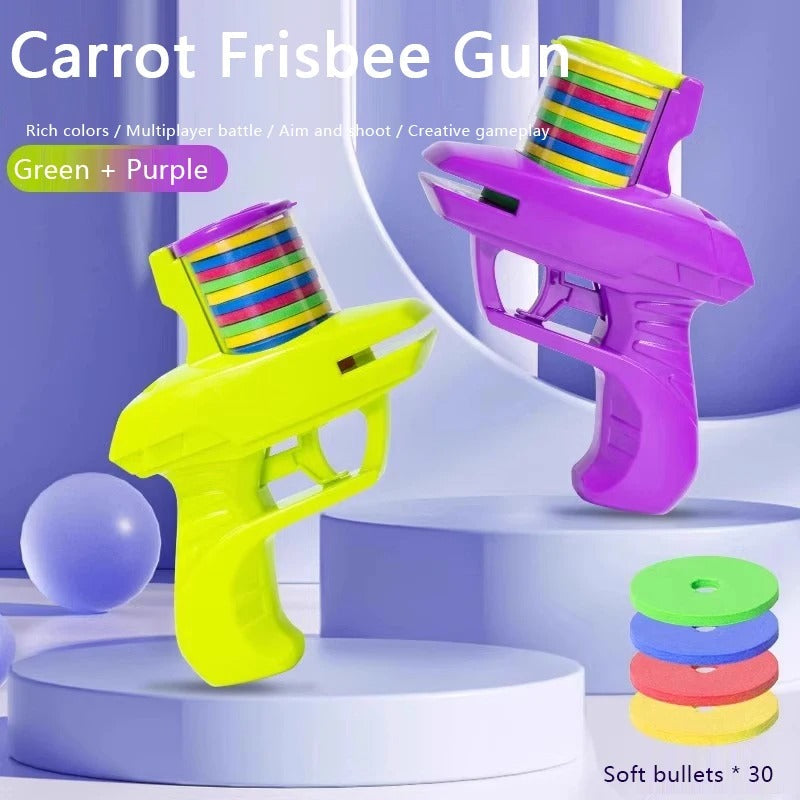 Kids Flying Disc Launcher Gun – Safe Outdoor Play Toy